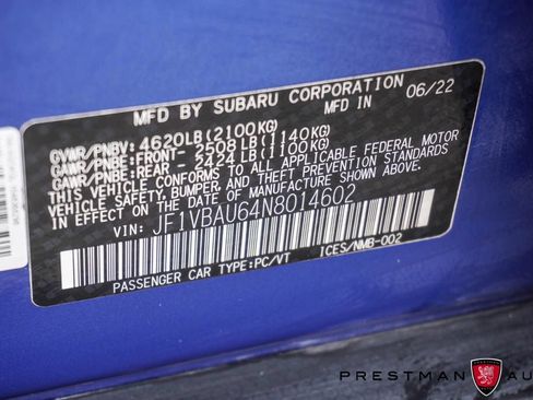 Used 2022 Subaru WRX GT AWD/4WD image 26