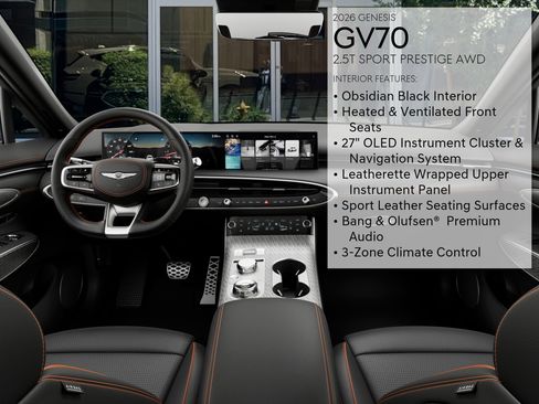 Certified 2026 Genesis GV70 2.5T Sport Prestige AWD/4WD image 17