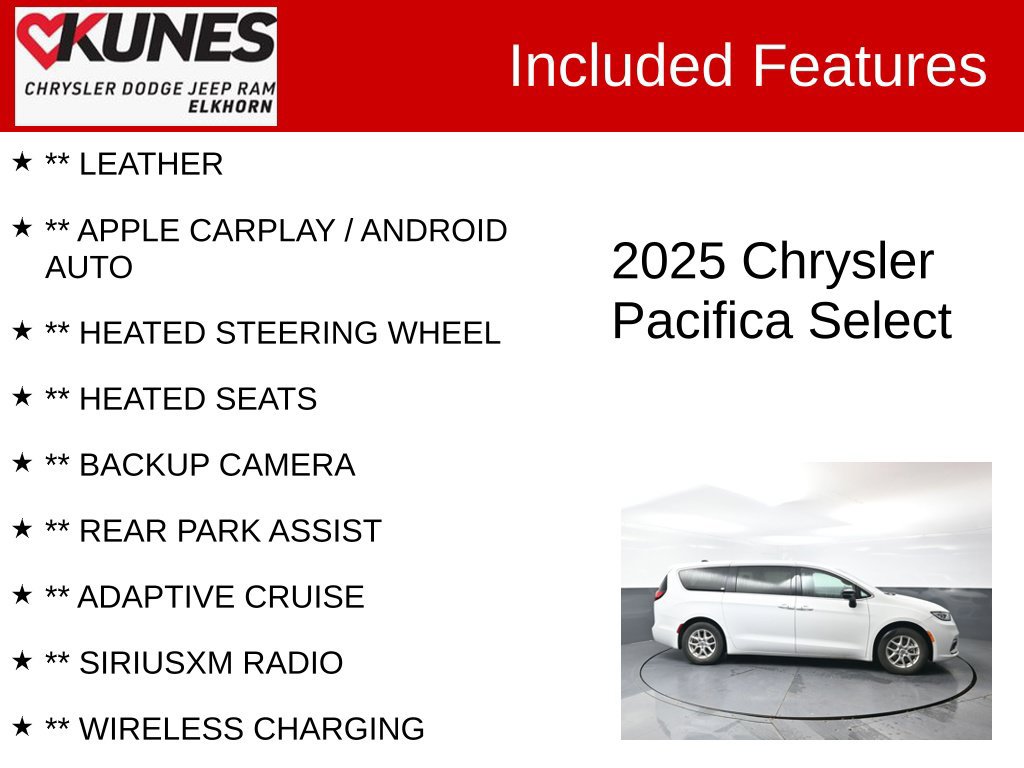 Used 2025 Chrysler Pacifica Select FWD image 2