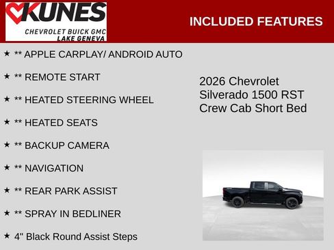 Used 2026 Chevrolet Silverado 1500 RST w/ RST Select Package AWD/4WD image 2