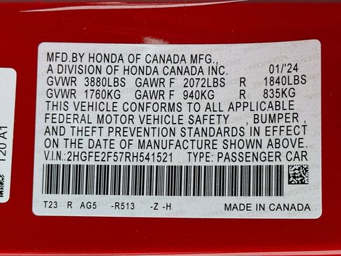 Used 2024 Honda Civic Sport image 12