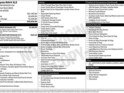 Used 2023 Toyota RAV4 XLE w/ Convenience Package AWD/4WD image 30