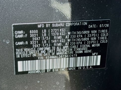 New 2026 Subaru Ascent Bronze Edition AWD/4WD image 43