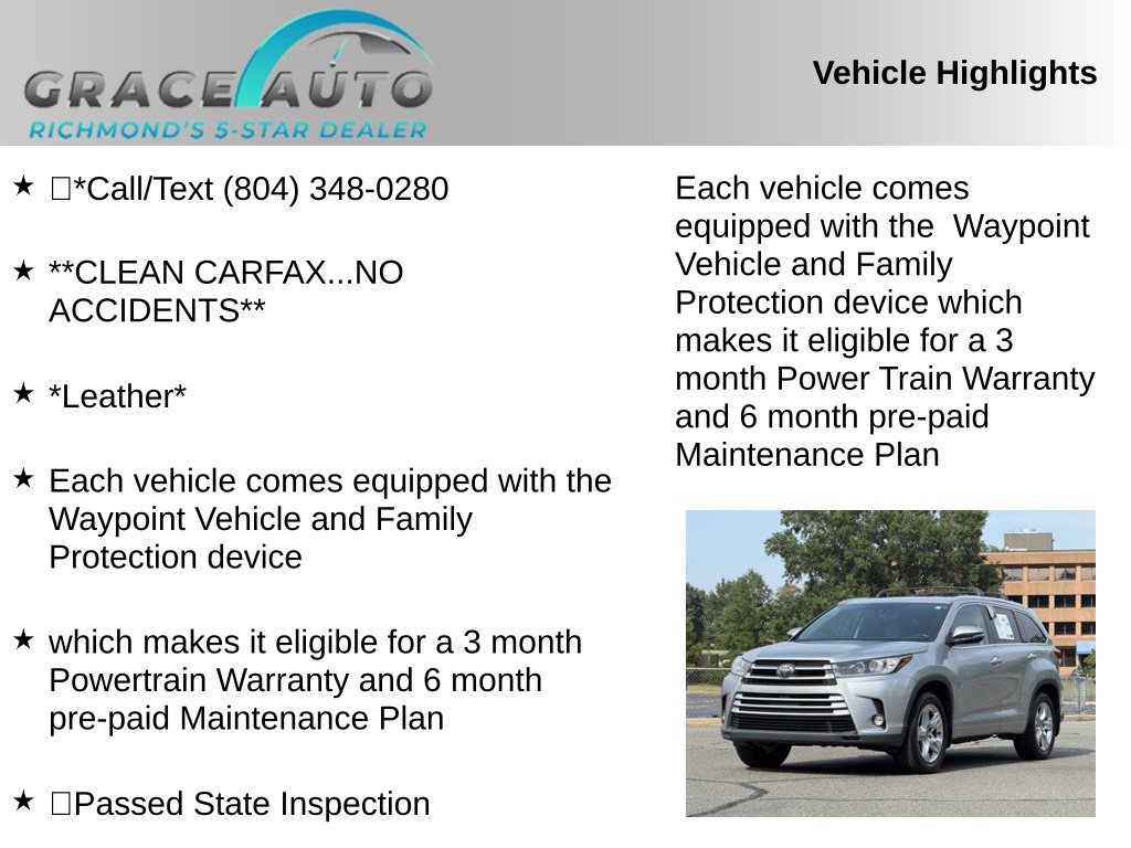 Used 2017 Toyota Highlander Limited AWD/4WD image 2