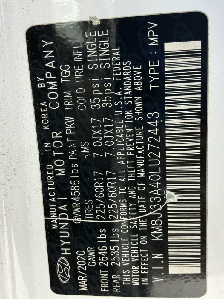 Used 2020 Hyundai Tucson Value w/ Cargo Package FWD image 48