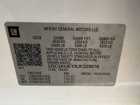 Used 2018 Chevrolet Silverado 2500 W/T w/ WT Fleet Convenience Package AWD/4WD image 7