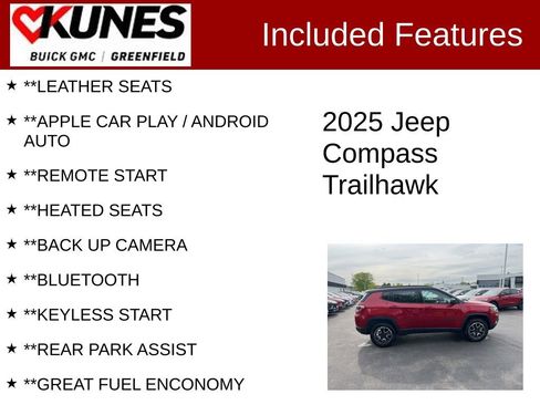 Used 2025 Jeep Compass Trailhawk AWD/4WD image 2