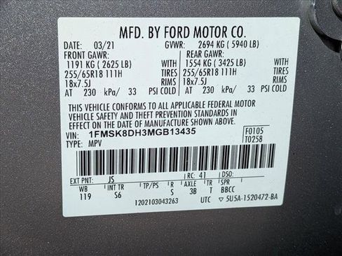 Used 2021 Ford Explorer XLT w/ Equipment Group 202A image 25