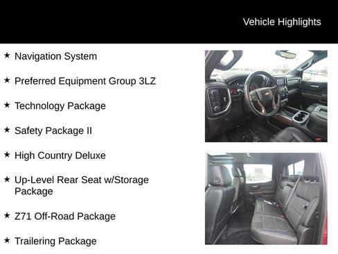 Used 2019 Chevrolet Silverado 1500 High Country w/ Technology Package image 13