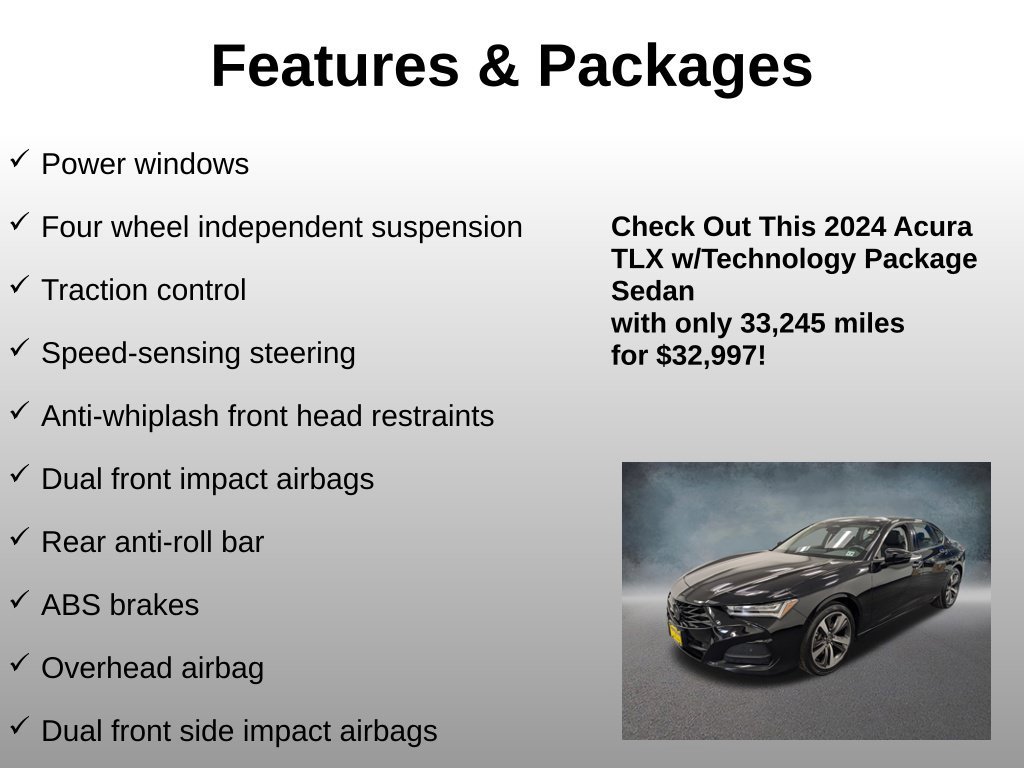 Used 2024 Acura TLX w/ Technology Package FWD image 12