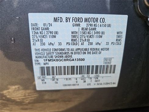 Used 2024 Ford Explorer ST w/ Equipment Group 401A image 35