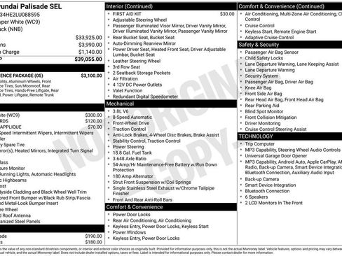 Used 2020 Hyundai Palisade SEL w/ Convenience Package FWD image 46