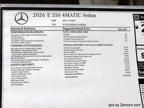 New 2026 Mercedes-Benz E 350 4MATIC Sedan image 28