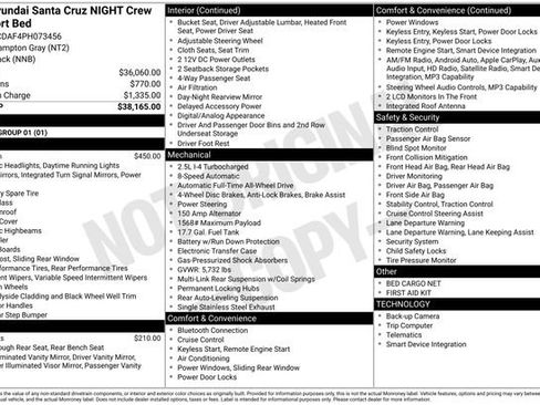 Used 2023 Hyundai Santa Cruz Night AWD/4WD image 19