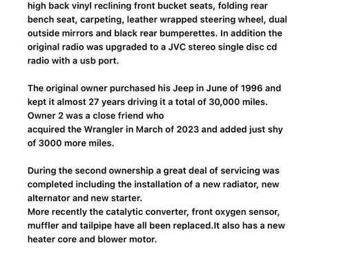 Used 1995 Jeep Wrangler Rio Grande AWD/4WD image 27