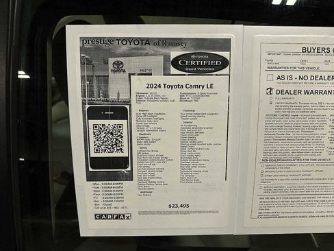 Certified 2024 Toyota Camry LE image 12