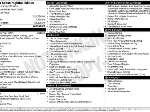 Used 2022 Kia Seltos Nightfall Edition image 30