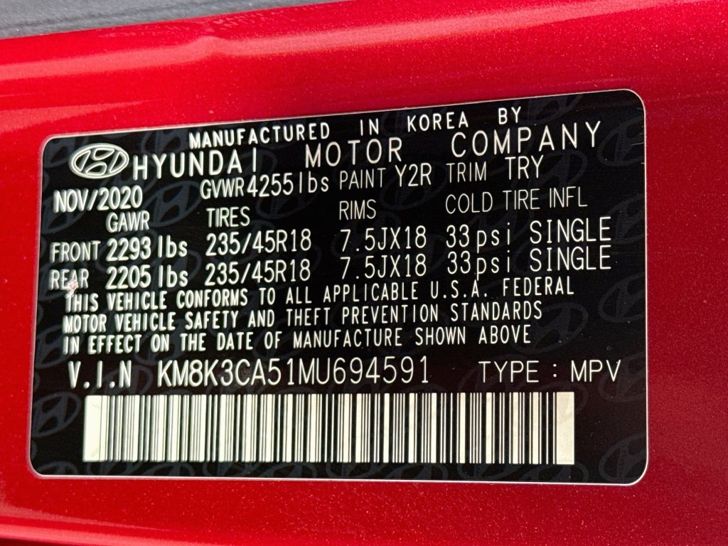 Used 2021 Hyundai Kona Limited w/ Cargo Package AWD/4WD image 17