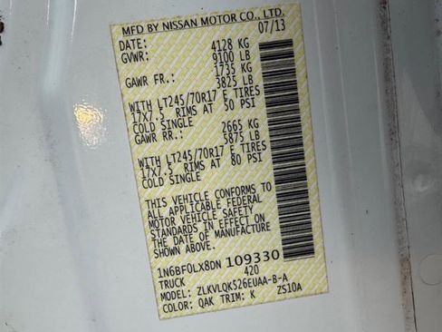 Used 2013 Nissan NV 2500 S w/ PWR Basic Pkg image 24