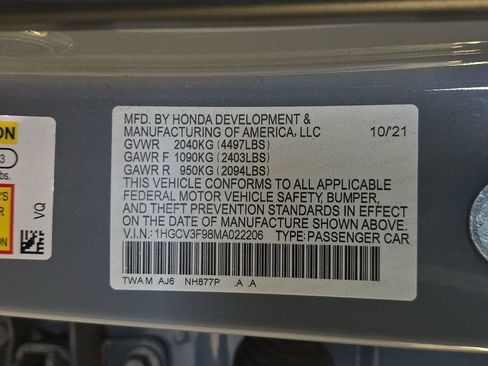 Used 2021 Honda Accord Touring image 10