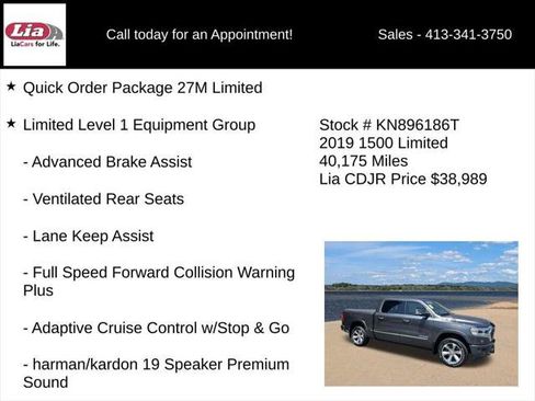 Certified 2019 RAM 1500 Limited AWD/4WD image 6