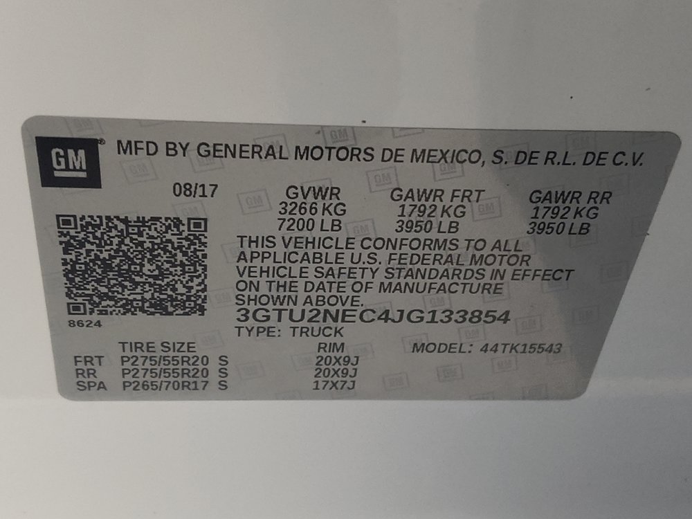 Used 2018 GMC Sierra 1500 SLT w/ All Terrain Package AWD/4WD image 33