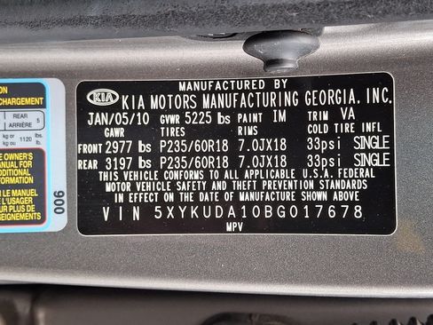 Used 2011 Kia Sorento EX w/ Limited Pkg AWD/4WD image 30