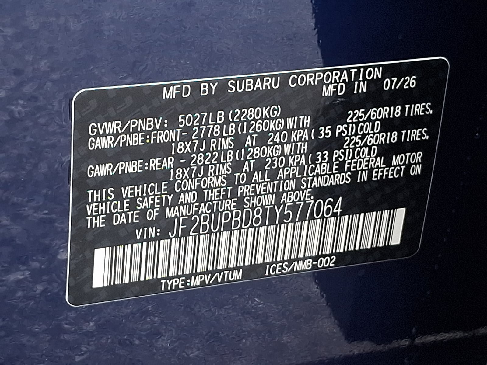 New 2026 Subaru Outback Premium AWD/4WD image 18