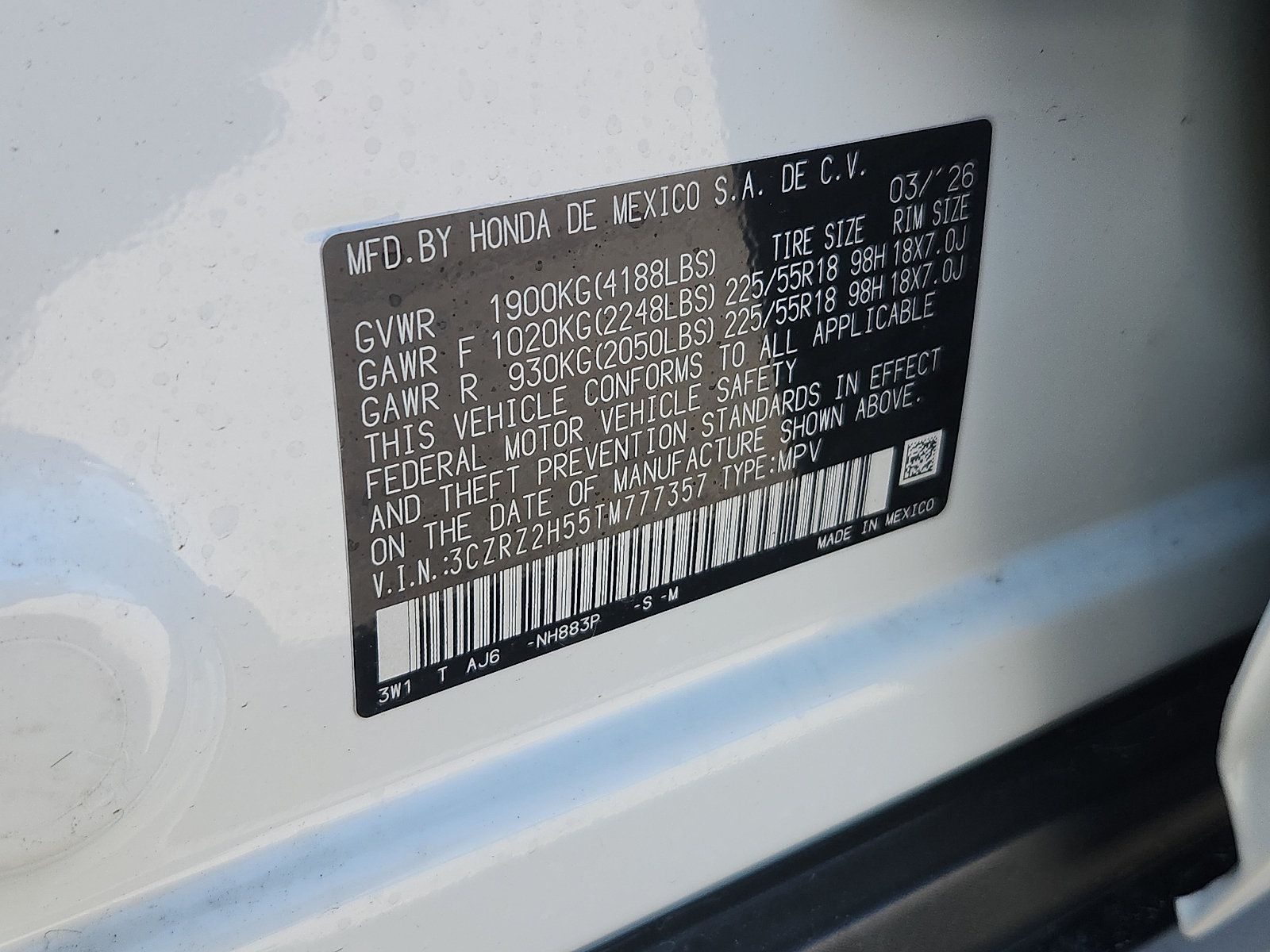 New 2026 Honda HR-V Sport image 17