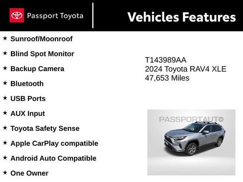 Used 2024 Toyota RAV4 XLE w/ Convenience Package AWD/4WD image 10