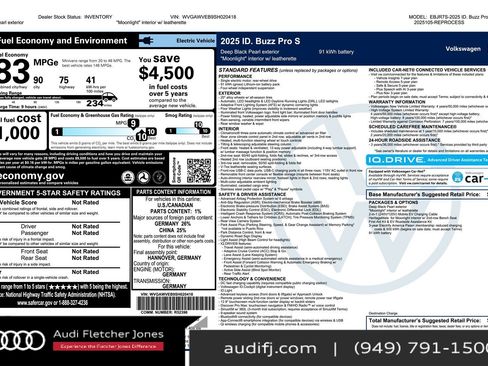 Used 2025 Volkswagen ID. Buzz Pro S image 3