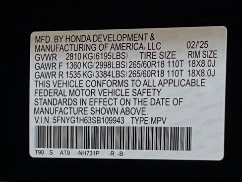 Used 2025 Honda Pilot TrailSport image 33