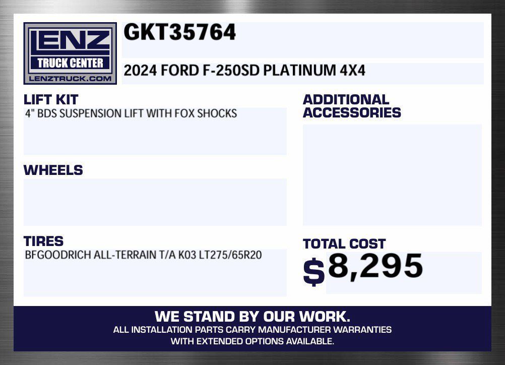 Used 2024 Ford F250 Platinum AWD/4WD image 2
