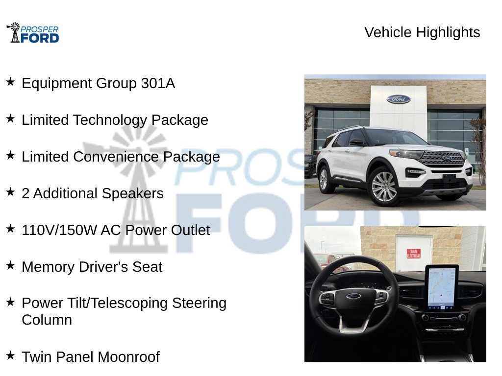 Used 2024 Ford Explorer Limited w/ Limited Technology Package RWD image 5