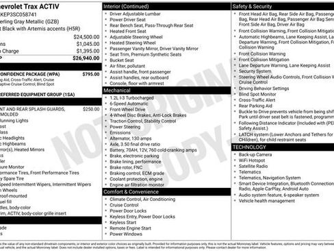 Used 2025 Chevrolet Trax ACTIV w/ Driver Confidence Package FWD image 2