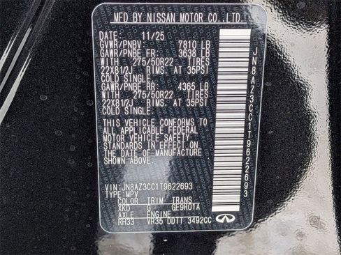 New 2026 INFINITI QX80 Autograph w/ Premium Cargo Package image 34