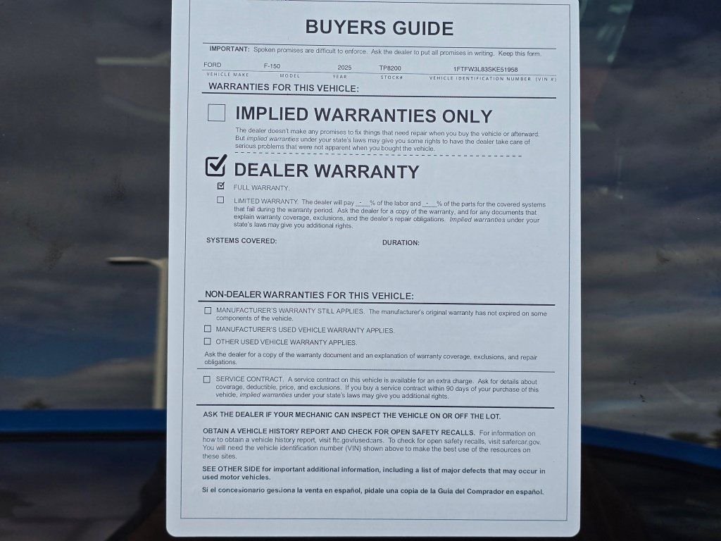 Used 2025 Ford F150 XLT w/ Equipment Group 301A Standard AWD/4WD image 43