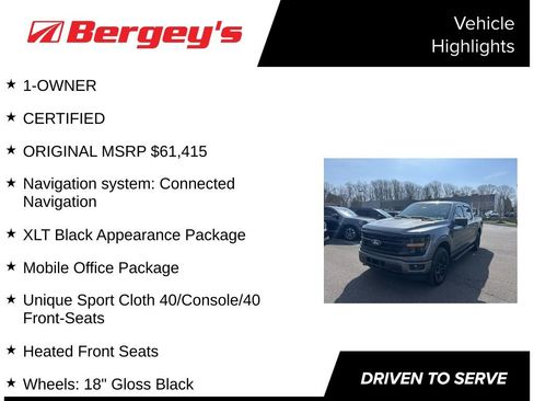 Certified 2024 Ford F150 XLT w/ Equipment Group 302A MID image 5