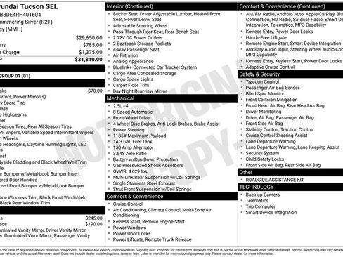 Certified 2024 Hyundai Tucson SEL FWD image 31