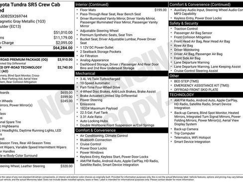 Used 2025 Toyota Tundra SR5 w/ TRD Off-Road Premium Package image 65