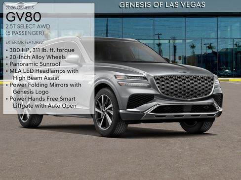 New 2026 Genesis GV80 2.5T Select AWD/4WD image 3