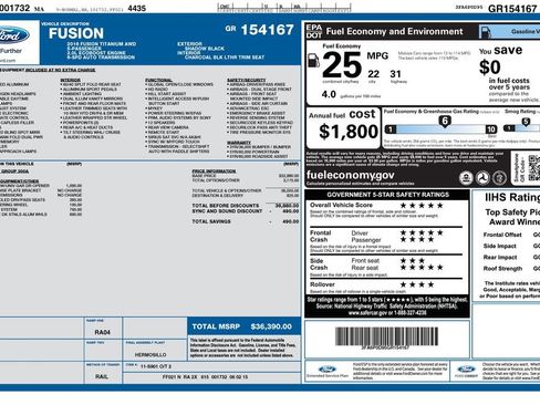 Used 2016 Ford Fusion Titanium image 2