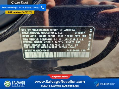 Used 2017 Volkswagen Passat 1.8T R-Line FWD image 16