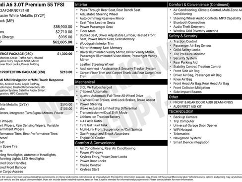 Used 2019 Audi A6 3.0T Premium w/ Convenience Package image 40