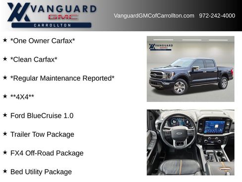 Used 2023 Ford F150 Platinum w/ Equipment Group 701A High image 6