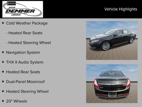 Used 2015 Lincoln MKS AWD w/ Equipment Group 101A image 24