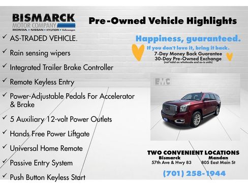 Used 2018 GMC Yukon SLT w/ HD Trailering Package AWD/4WD image 5