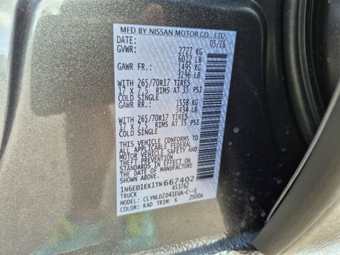New 2026 Nissan Frontier PRO-4X w/ Pro-4x Convenience Package AWD/4WD image 35