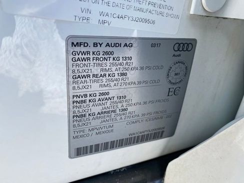Used 2018 Audi SQ5 Prestige image 25