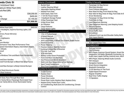 Used 2025 Honda Civic Si image 5